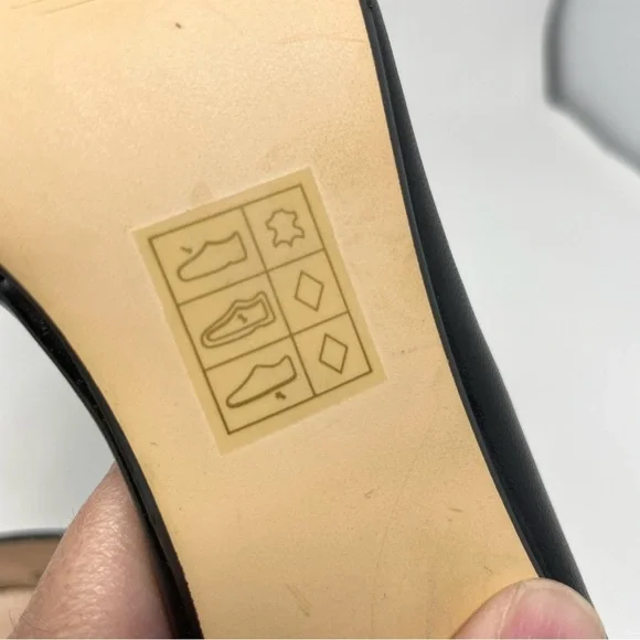 Town Shoes d'Orsay Black Leather Stiletto Heels Size 39 - Picture 13 of 14